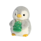 PomPom Penguin w/Xmas Tree 8In