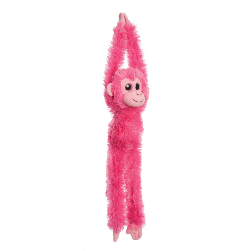 Hanging Chimp Pink 19In Hanging Chimp Pink 19In