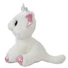 ST Duchess White Cat W/Crown 7In